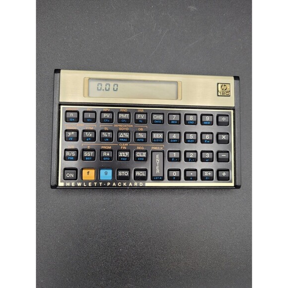Vintage Hewlett Packard HP 12C Financial Calculator with Original Case Sleeve - Picture 3 of 8